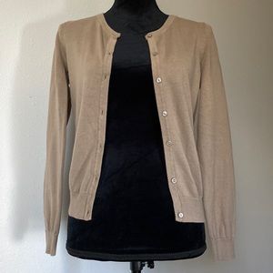 Tan Buttoned Cardigan - H&M